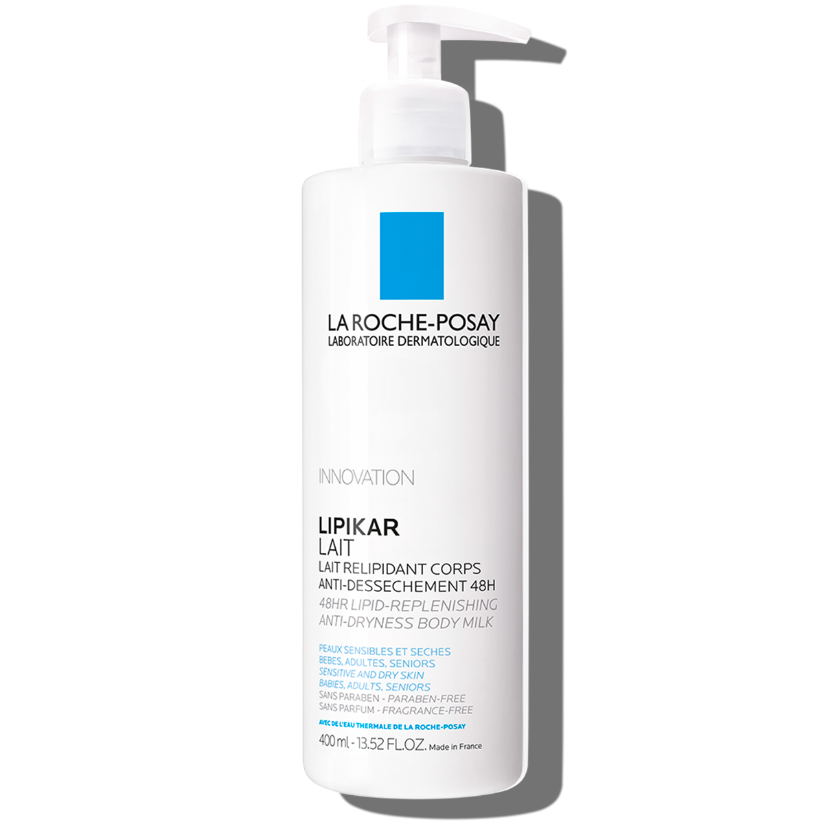 La Roche Posay Kroppspleie Lipikar Body Milk 400ml 3337875549615 Foran