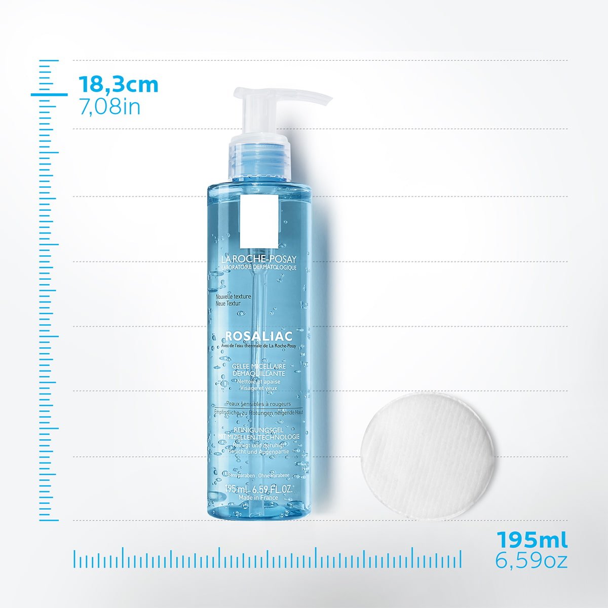 La Roche Posay Produktsida Ansiktsrengöring Rosaliac Make Up Removal Gel 