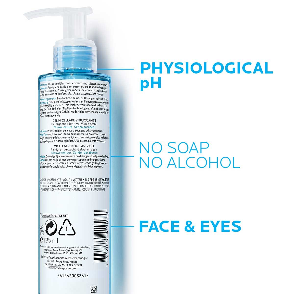 la roche posay rosaliac micellar e-handel baksida